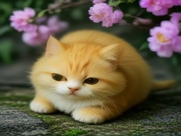 金色暹罗猫仰躺露出肚皮，主人用手轻抚猫咪下巴，猫咪眼睛半闭享受，温柔室内灯光，展示撸猫的亲密互动